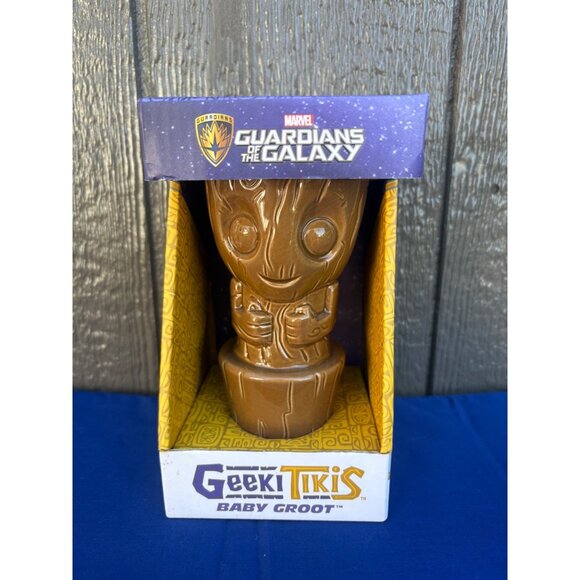 Marvel Guardians Of The Galaxy Geeki Tikis Baby Groot Tiki Mug 16oz Ceramic - Picture 1 of 7